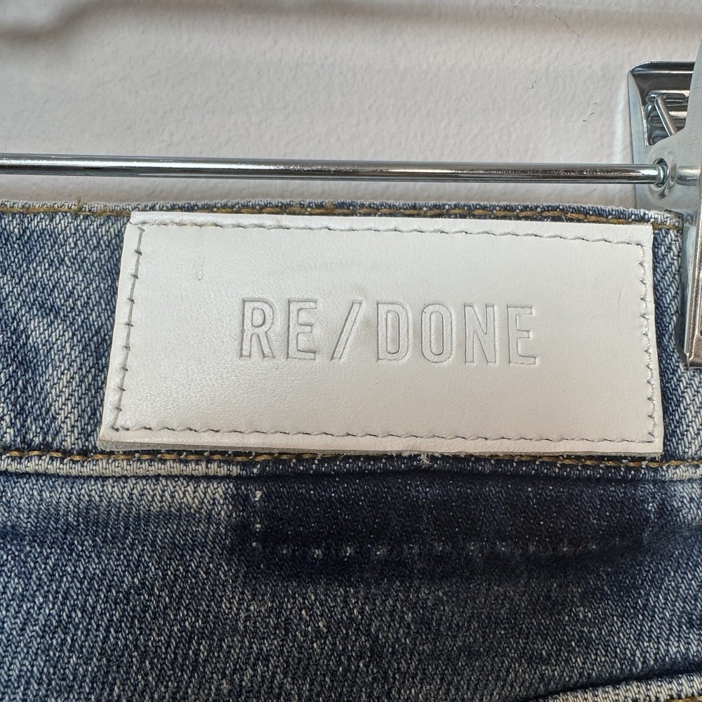 RE / DONE size 24 Mid‎ 90's High-Rise ankle crop stretch button fly Redone NWOT - Picture 9 of 12